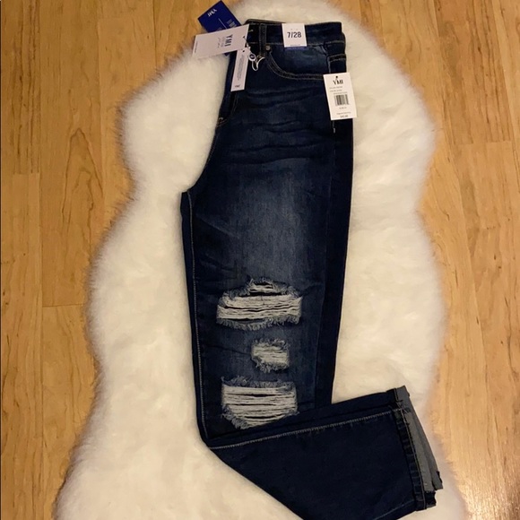 YMI HIGH RISE SKINNY JEANS RIPPED & TEAR - Picture 7 of 7